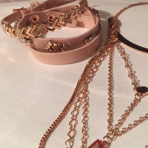 Necklace and three bracelets